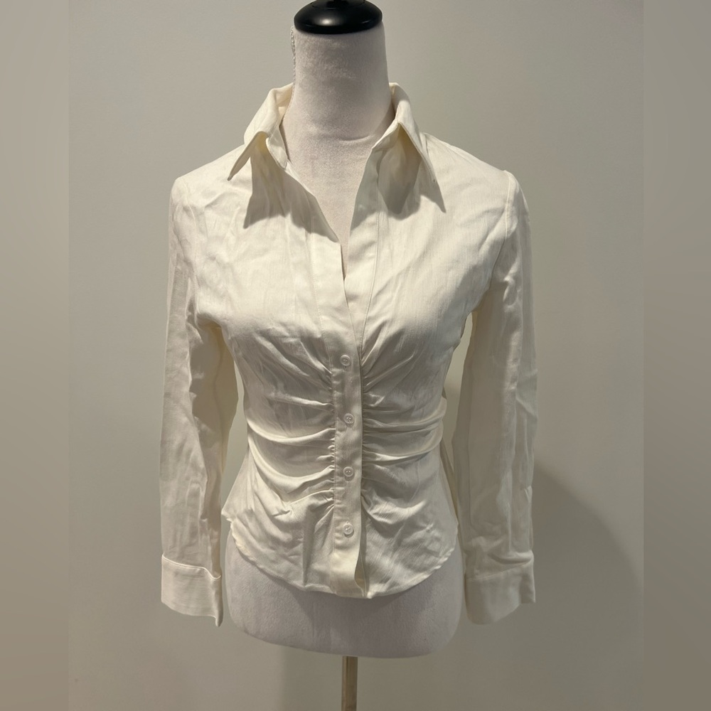 Zara white top